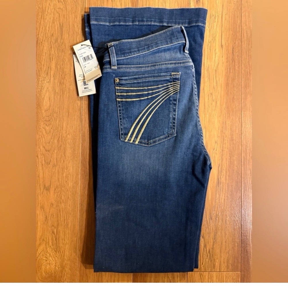 7 For All Mankind Dark Blue Flare Jeans